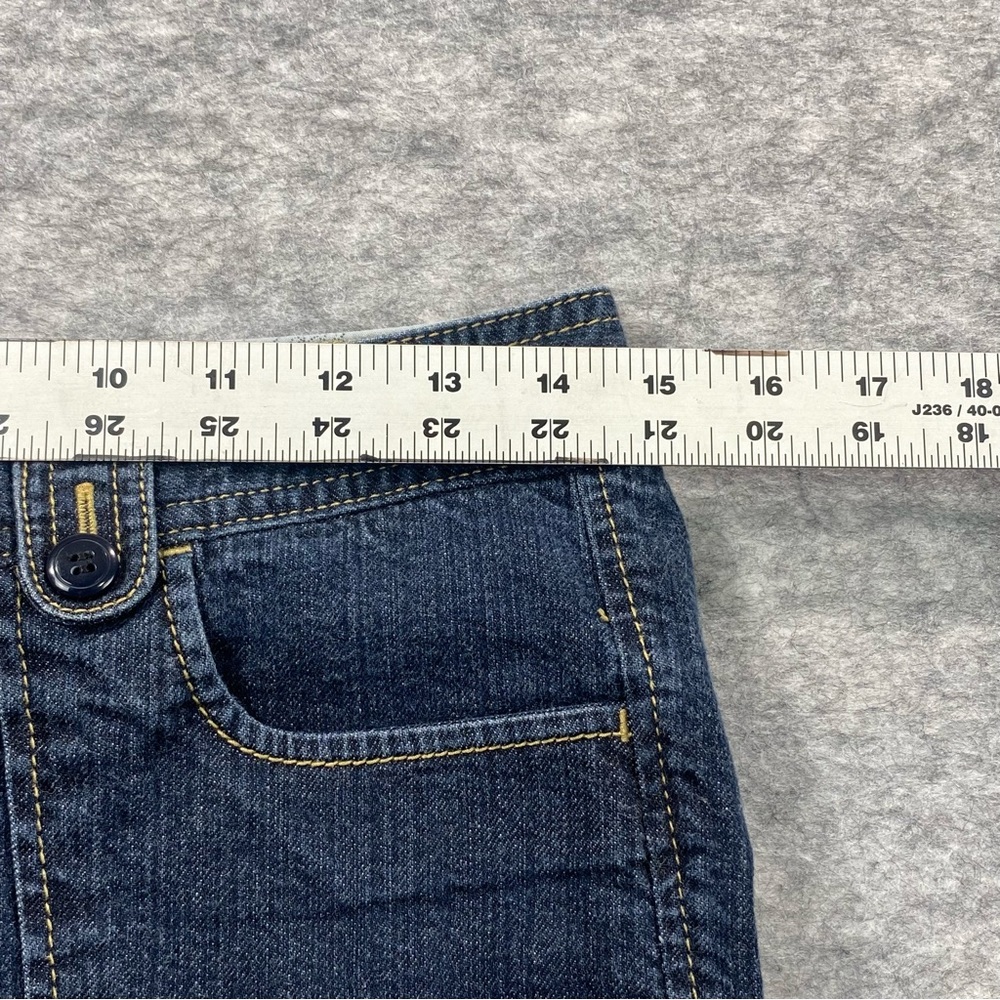 Dockers Womens Blue Denim Cropped Favorite Fit Dark Wash Jeans Size 4 - Picture 9 of 11